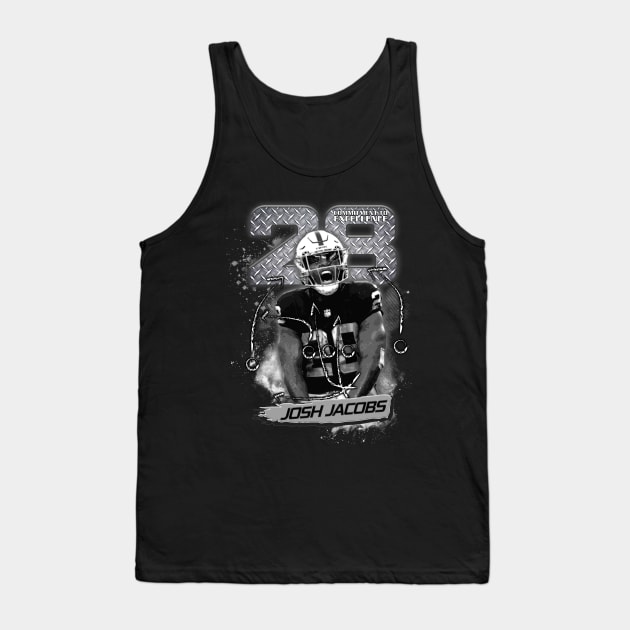 Josh Jacobs BnW Tank Top by TheDopestRobot